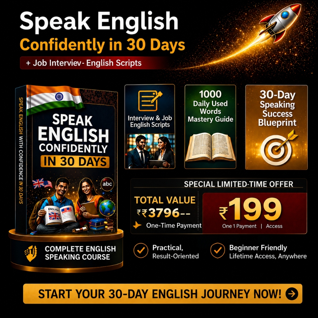 Speak English Confidently in 30 Days Offer Banner